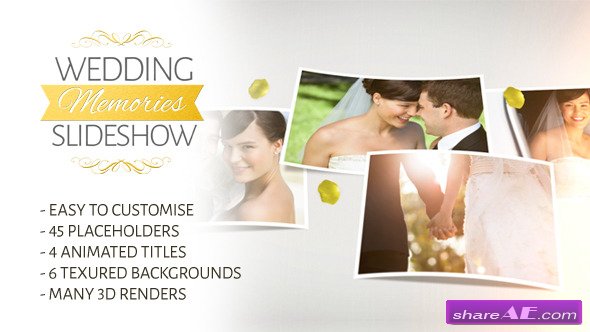 Wedding Memories Slideshow - After Effects Project (Videohive)