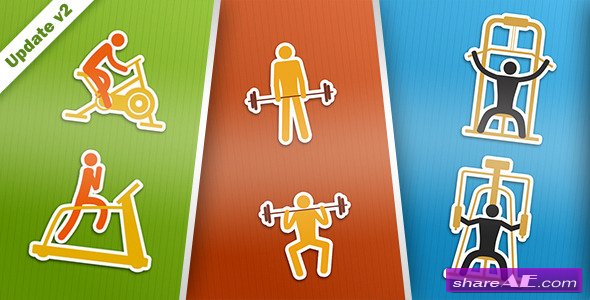 Gym and Fitness - After Effects Project (Videohive)