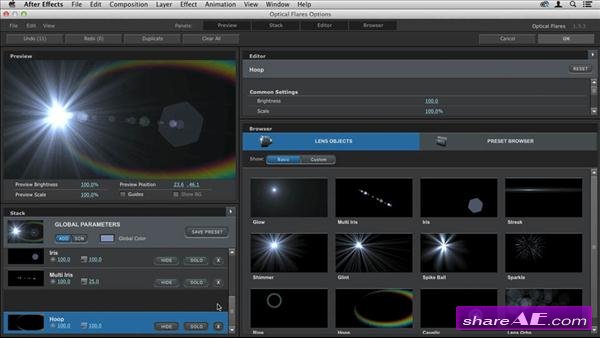 optical lens flare after effects cc free download