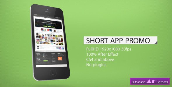 Short App Promo - After Effects Project (Videohive)