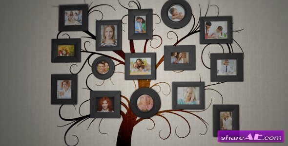 Family Tree Photo Album - After Effects Project (Videohive)