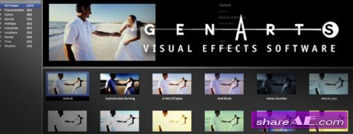 GenArts Plugins Collection for After Effects (MacOSX) (July 2014)