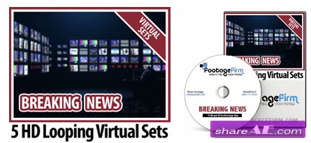 Footage Firm: Breaking News Virtual Set