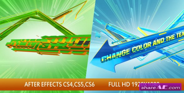 3d Arrows Logo Intro - After Effects Project (Videohive)