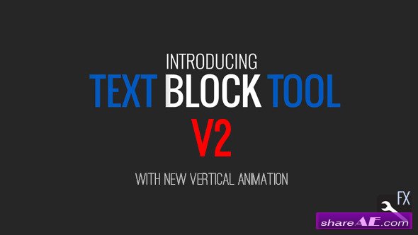 Text Block Tool - After Effects Project (Videohive)