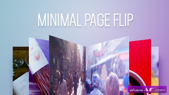 Minimal Page Flip - After Effects Project (Videohive)