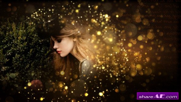 Gold Particles Postcard Opener - After Effects Project (Videohive)