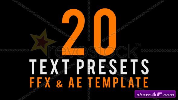 Text Animated Presets - After Effects Project (RevoStock)