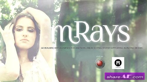 mRays: 60 Realistic Rays elements 2K Collection (motionVFX)
