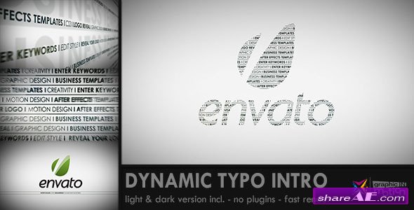 Dynamic Typo Intro - After Effects Project (Videohive)