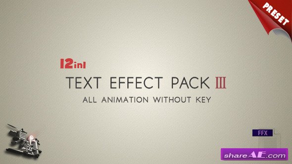 Text FX Pack III - After Effects Presets (Videohive)