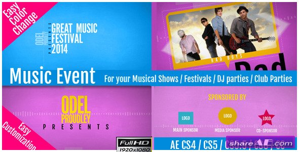 Music Event 6885525 - After Effects Project (Videohive)
