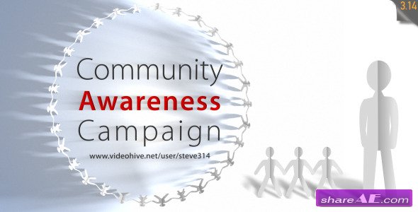 Community Awareness Campaign - Human Chain Intro - After Effects Project (Videohive)