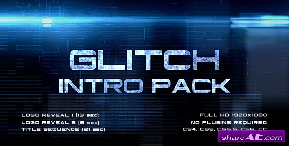 Glitch Intro Pack - After Effects Project (Videohive)