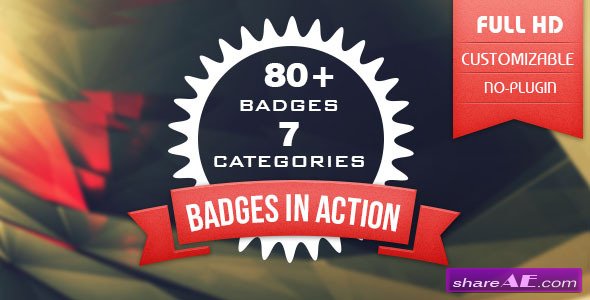 80+ Badges : Corporate/Festival/Neon/Organic - After Effects Project (Videohive)