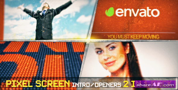 Pixel Screen Grunge Opener - After Effects Project (Videohive)