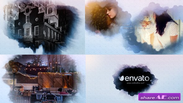 free download after effects templates ink line and postcard opener