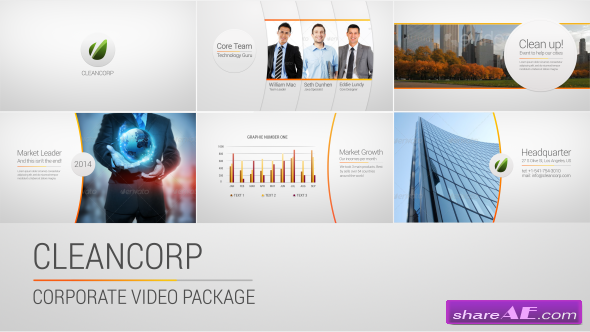 Cleancorp - Corporate Video Package - After Effects Project (Videohive)