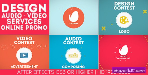 Design-Audio-Video Services Online Promo - After Effects Project (Videohive)