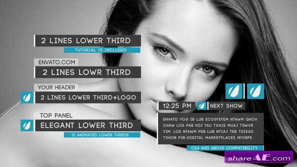 Clean Lower Thirds Package - After Effects Project (Videohive)
