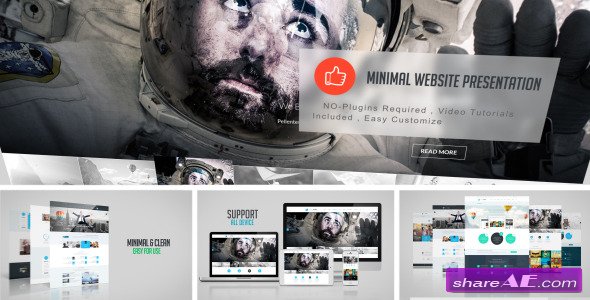 Minimal Website Presentation - After Effects Project (Videohive)
