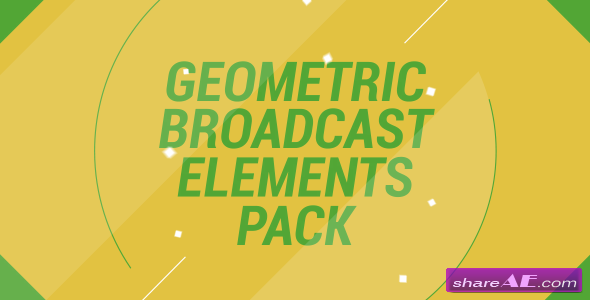 Geometric Broadcast Elements Pack - After Effects Project (Videohive)