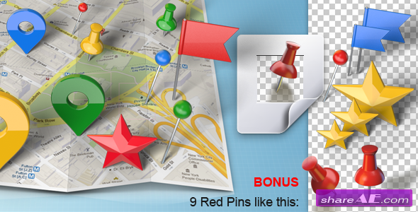 Map Generator with Real 3D Markers - After Effects Project (Videohive)