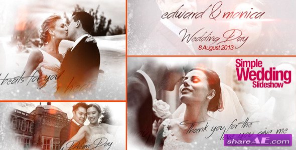 Simple Wedding Slideshow - After Effects Project (Videohive)