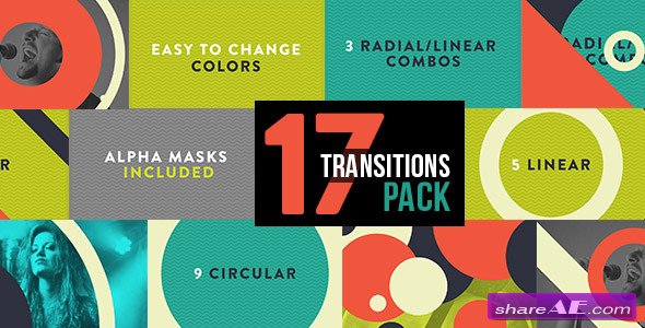 Graphic Transitions 17 Pack - After Effects Project (Videohive)