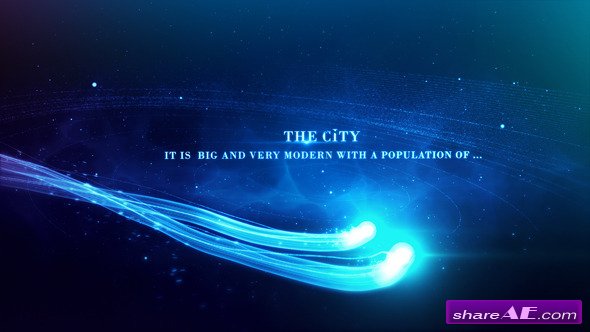 Glowing lines Particle Logo - After Effects Project (Videohive)