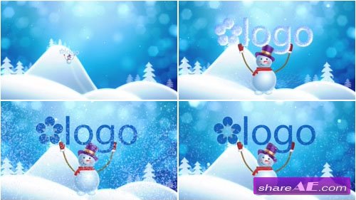 Snowman Brings Logo - After Effects Project (Pond5)
