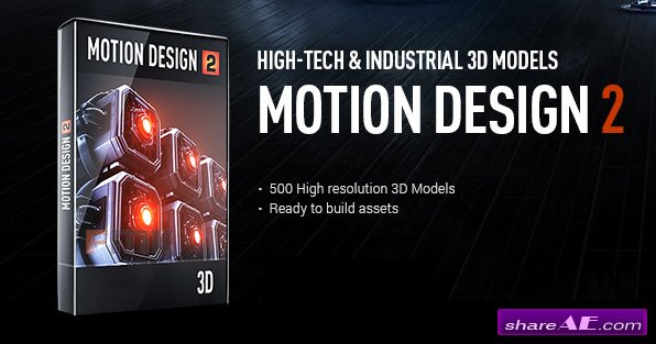 Video Copilot - Motion Design V2 - Hight-Tech & Industrial 3D Models