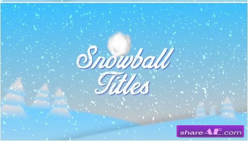 Snowball Hit Titles - After Effects Project (Pond5)