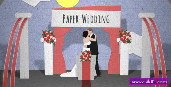Paper Wedding Opening - After Effects Project (Videohive)