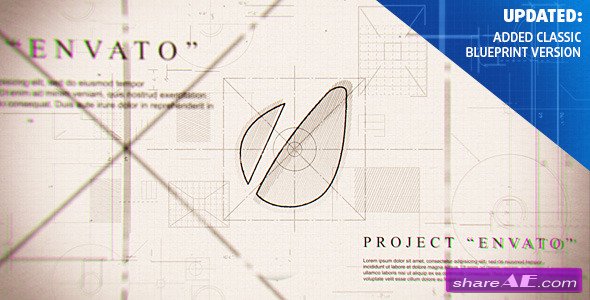 Videohive Blueprint Logo - After Effects Project
