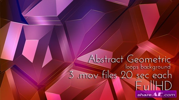 Videohive Geometric Abstract Techno Surface - Motion Graphics