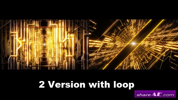 Golden Line Space - Motion Graphic (Videohive)