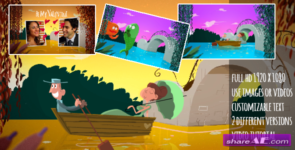 Videohive A Fishy Valentine Cartoon - After Effects Project