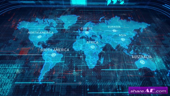 world map animation after effects template free download