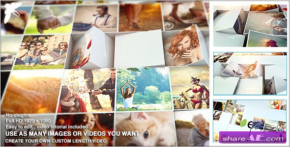mosaic photo reveal after effects template free download
