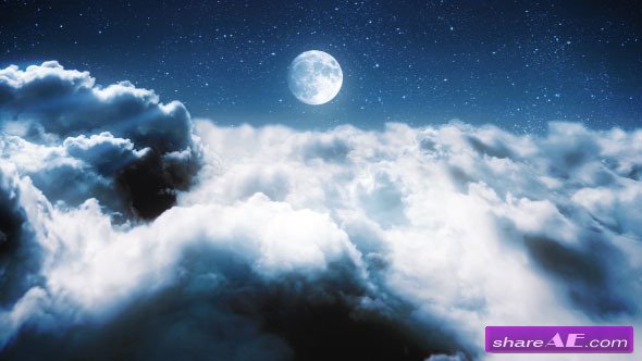 Videohive Clouds in a Night Sky - After Effects Project 