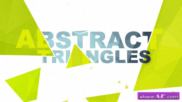 Videohive Abstract Triangles Logo Reveal - After Effects Project
