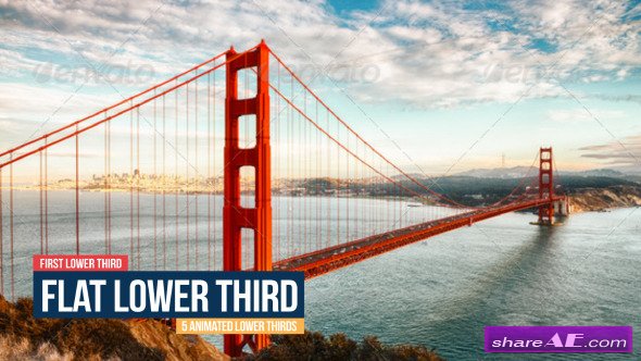 Videohive Flat Lower Thirds - After Effects Project