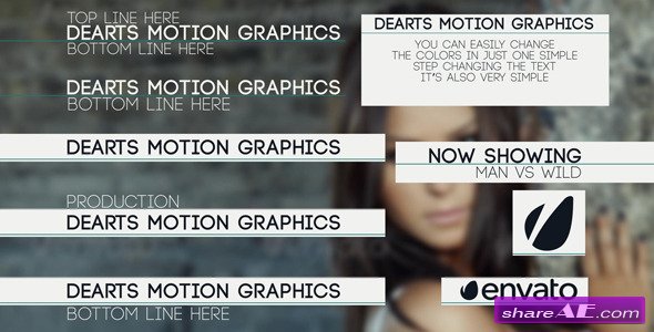 Videohive Clean Title Lower Third - After Effects Project