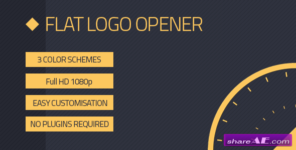 Videohive Flat Logo Opener - After Effects Project