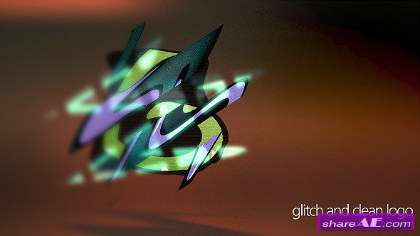Videohive Glitch and Clean Logo - After Effects Project