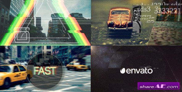 Videohive Fast Glitch Logo Opener - After Effects Project