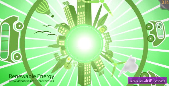 Videohive Renewable Energy - Eco Planet - After Effects Project