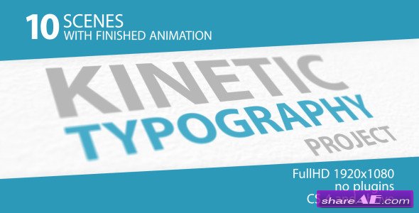 Videohive Kinetic Typography 3D - After Effects Project
