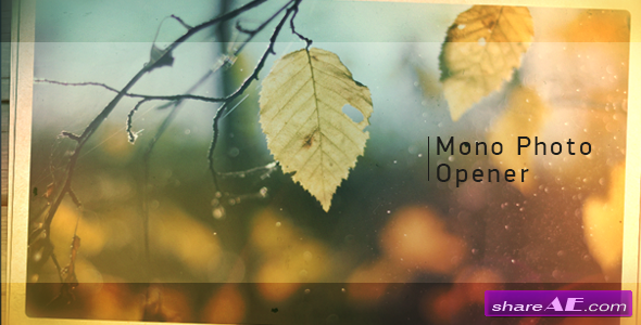 Videohive Mono Photo Opener - After Effects Project